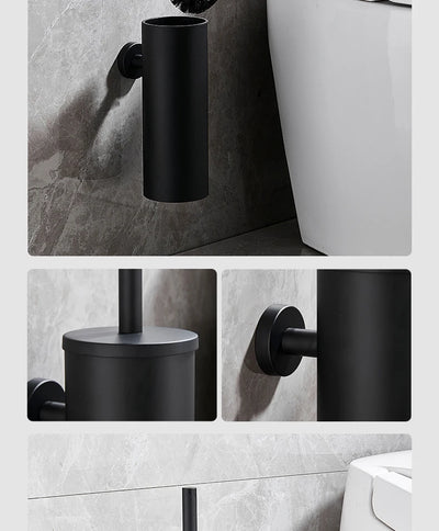Stainless Steel Wall Mounted Toilet Brush Holder Accessory - Smarsty