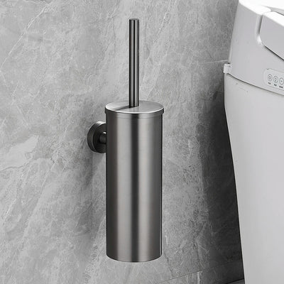 Stainless Steel Wall Mounted Toilet Brush Holder Accessory - Smarsty