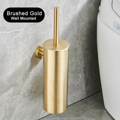 Stainless Steel Wall Mounted Toilet Brush Holder Accessory - Smarsty