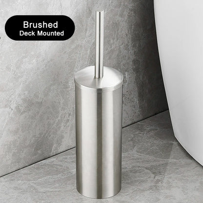 Stainless Steel Wall Mounted Toilet Brush Holder Accessory - Smarsty