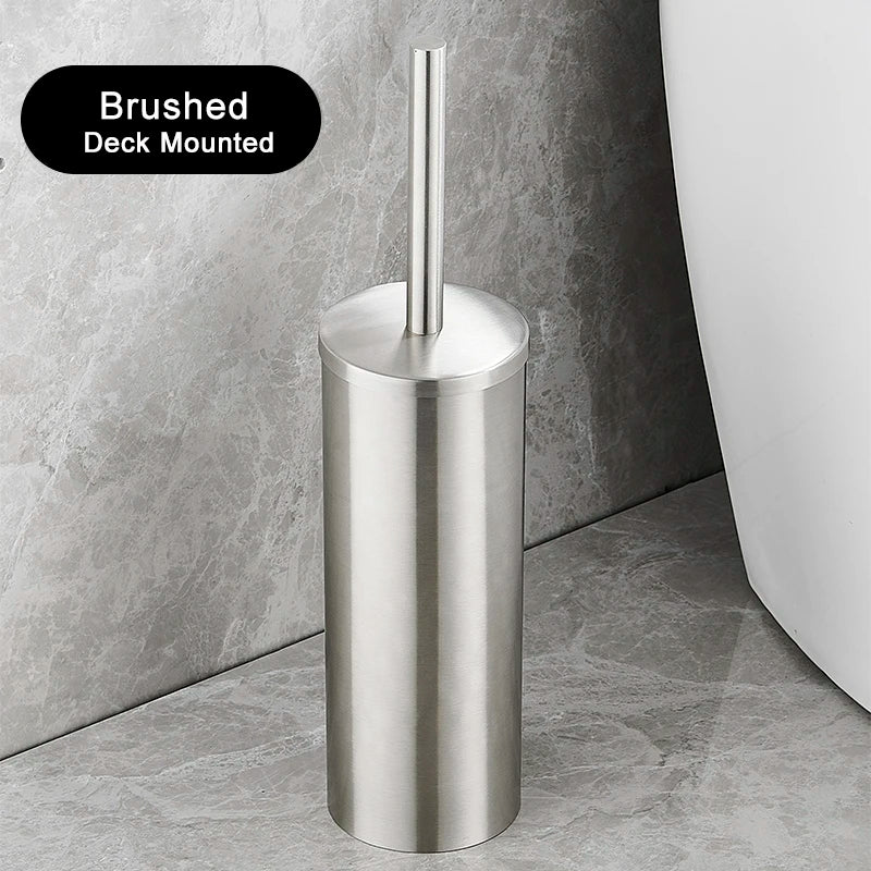 Stainless Steel Wall Mounted Toilet Brush Holder Accessory - Smarsty
