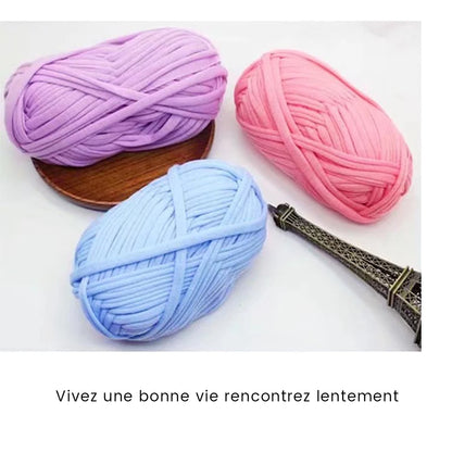 Super Soft Colored Strip Yarn for Hand Knitting - Smarsty