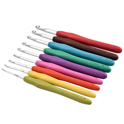 Aluminum Crochet Hooks Kit with Ergonomic Grips - Smarsty