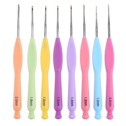 Aluminum Crochet Hooks Kit with Ergonomic Grips - Smarsty