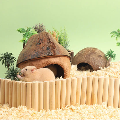 Bite-Resistant Natural Coconut House for Small Pets - Smarsty