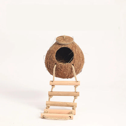 Bite-Resistant Natural Coconut House for Small Pets - Smarsty