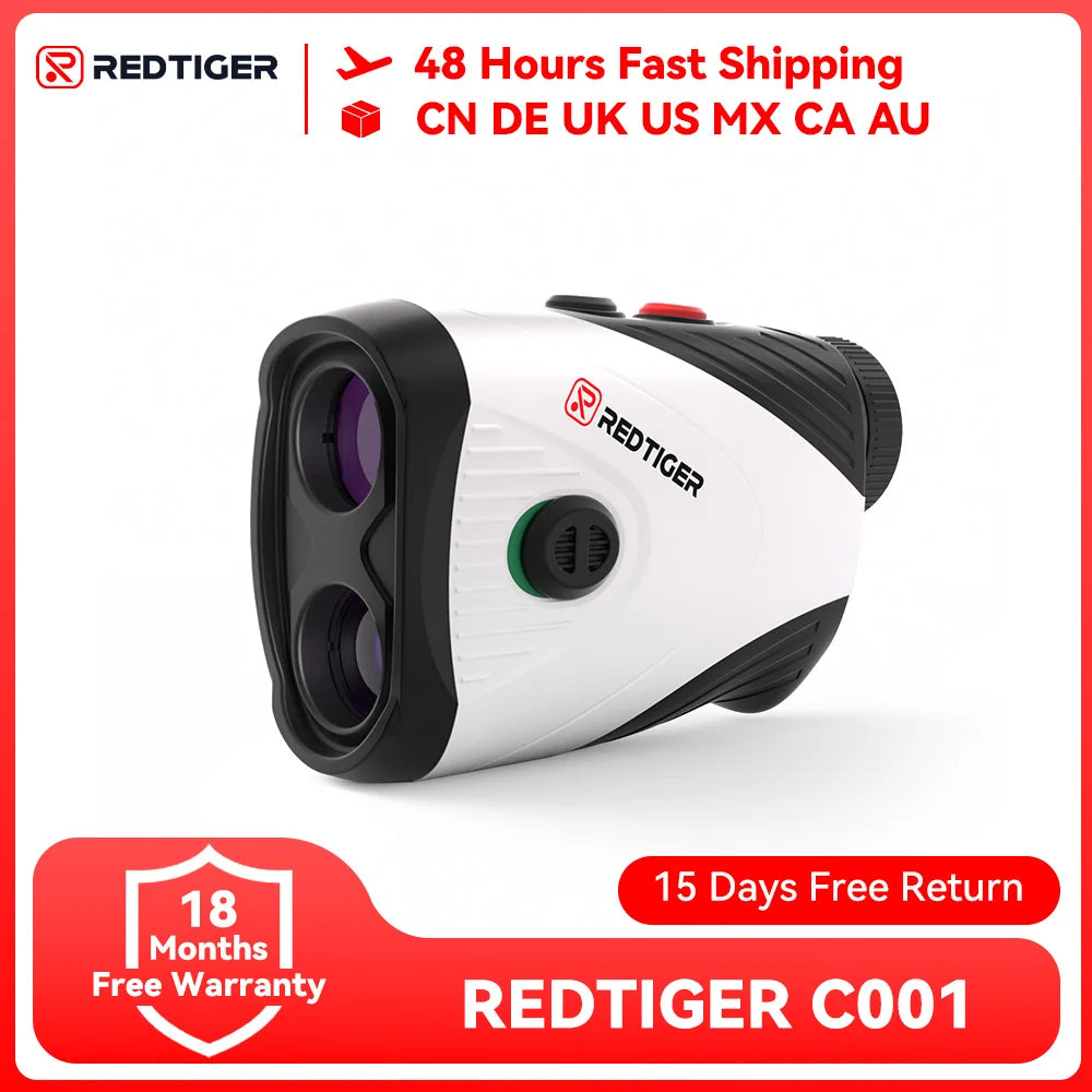 RedTiger Golf Rangefinder with Slope 1000M Accurate Measurements - Smarsty