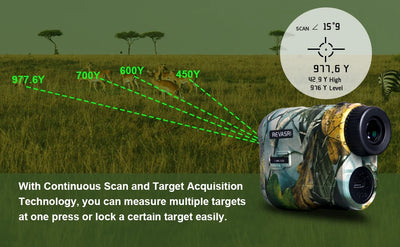 Revasri 1000 Yards Hunting Laser Rangefinder with Rechargeable Battery - Smarsty