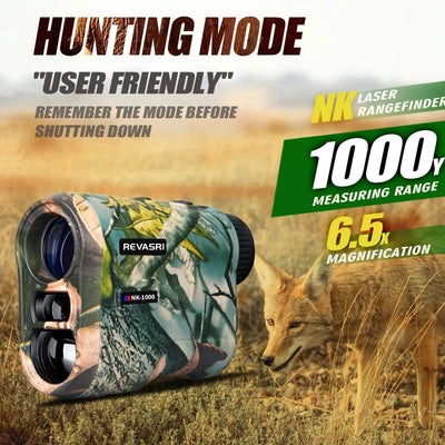 Revasri 1000 Yards Hunting Laser Rangefinder with Rechargeable Battery - Smarsty