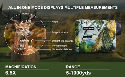 Revasri Rechargeable Hunting Laser Rangefinder 1000 Yards - Smarsty