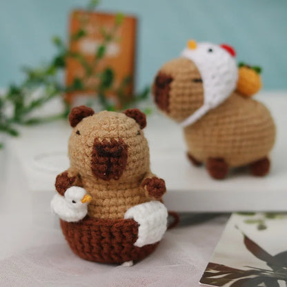 Capybara Crochet Kit for Beginners with Unique DIY Experience - Smarsty