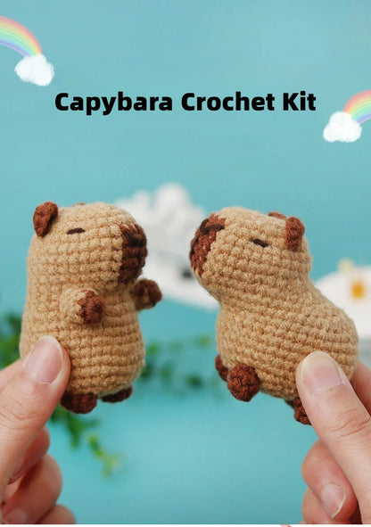 Capybara Crochet Kit for Beginners with Unique DIY Experience - Smarsty