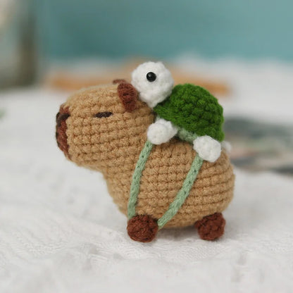 Capybara Crochet Kit for Beginners with Unique DIY Experience - Smarsty