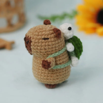 Capybara Crochet Kit for Beginners with Unique DIY Experience - Smarsty