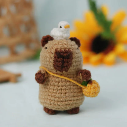Capybara Crochet Kit for Beginners with Unique DIY Experience - Smarsty
