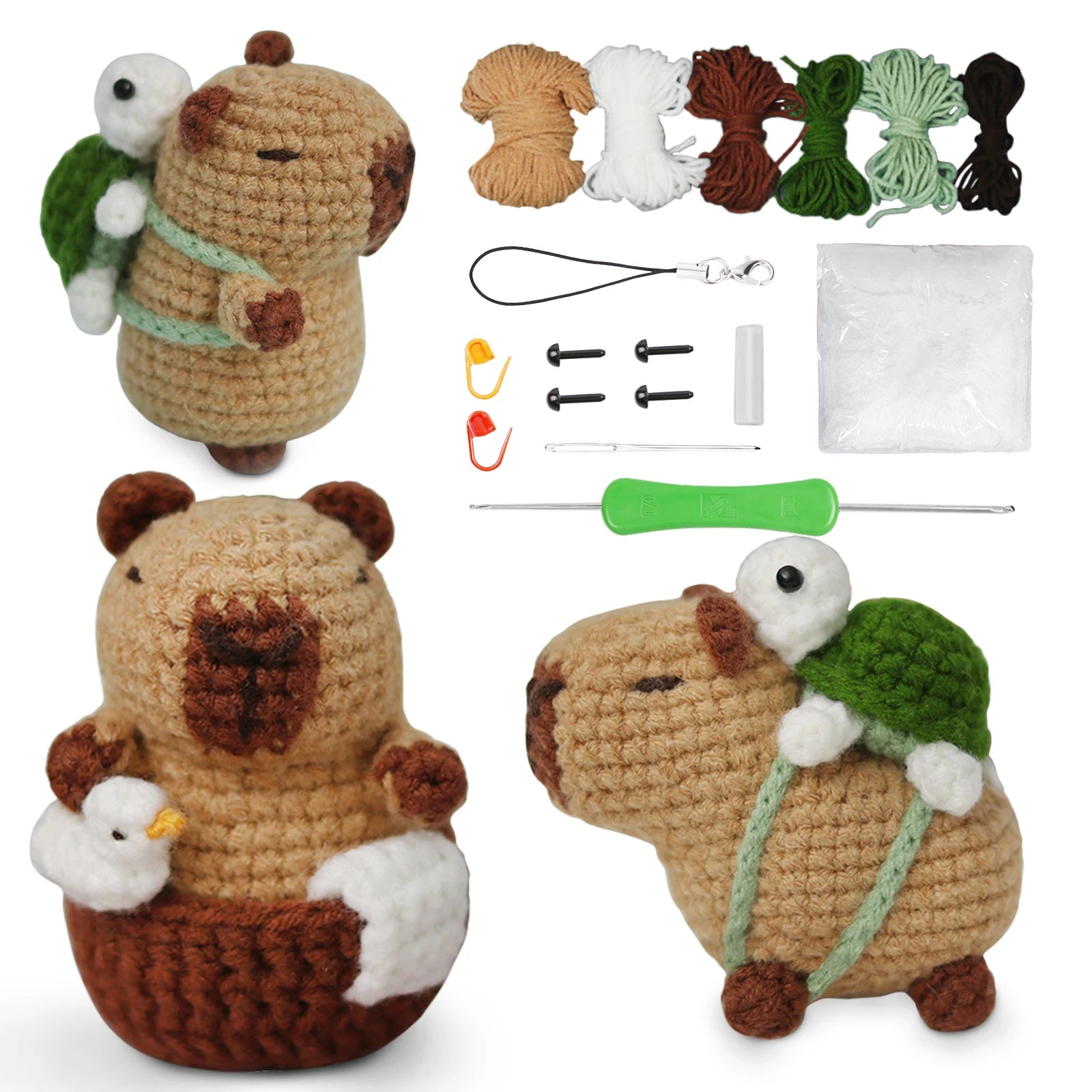 Capybara Crochet Kit for Beginners with Easy Instructions - Smarsty