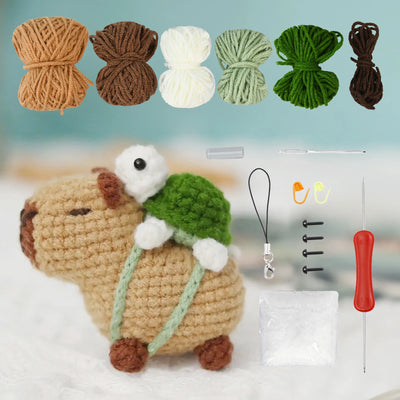 Capybara Crochet Kit for Beginners with Easy Instructions - Smarsty