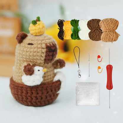 Capybara Crochet Kit for Beginners with Easy Instructions - Smarsty