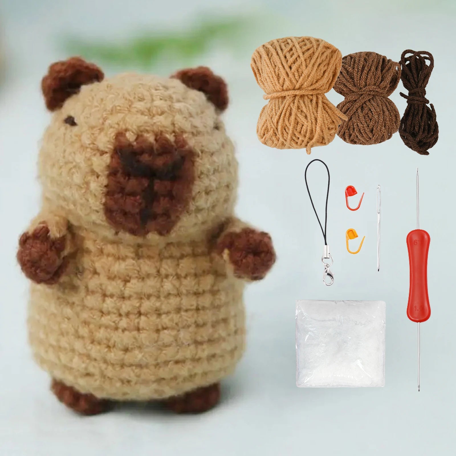 Capybara Crochet Kit for Beginners with Easy Instructions - Smarsty