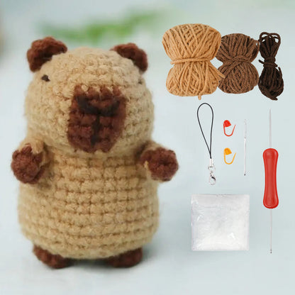 Capybara Crochet Kit for Beginners with Easy Instructions - Smarsty