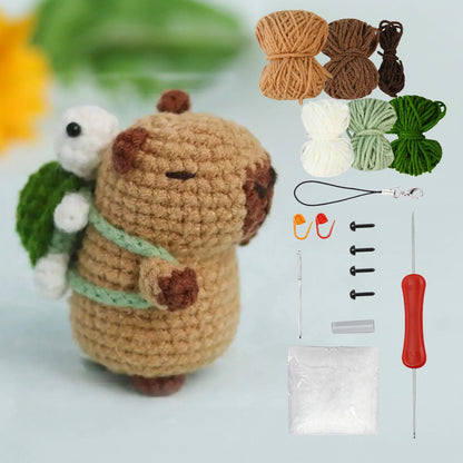 Capybara Crochet Kit for Beginners with Easy Instructions - Smarsty