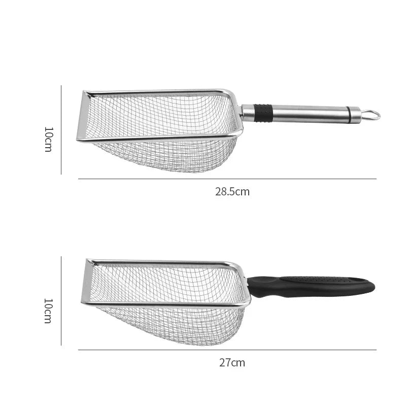 Durable Stainless Steel Cat Litter Scoop with Aluminum Handle - Smarsty