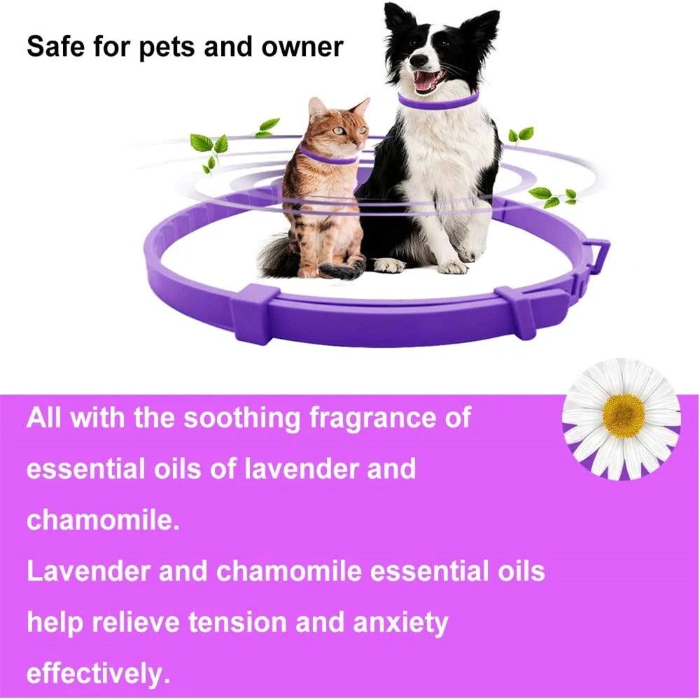 Adjustable Pet Calming Collar for Anxiety Relief - Smarsty