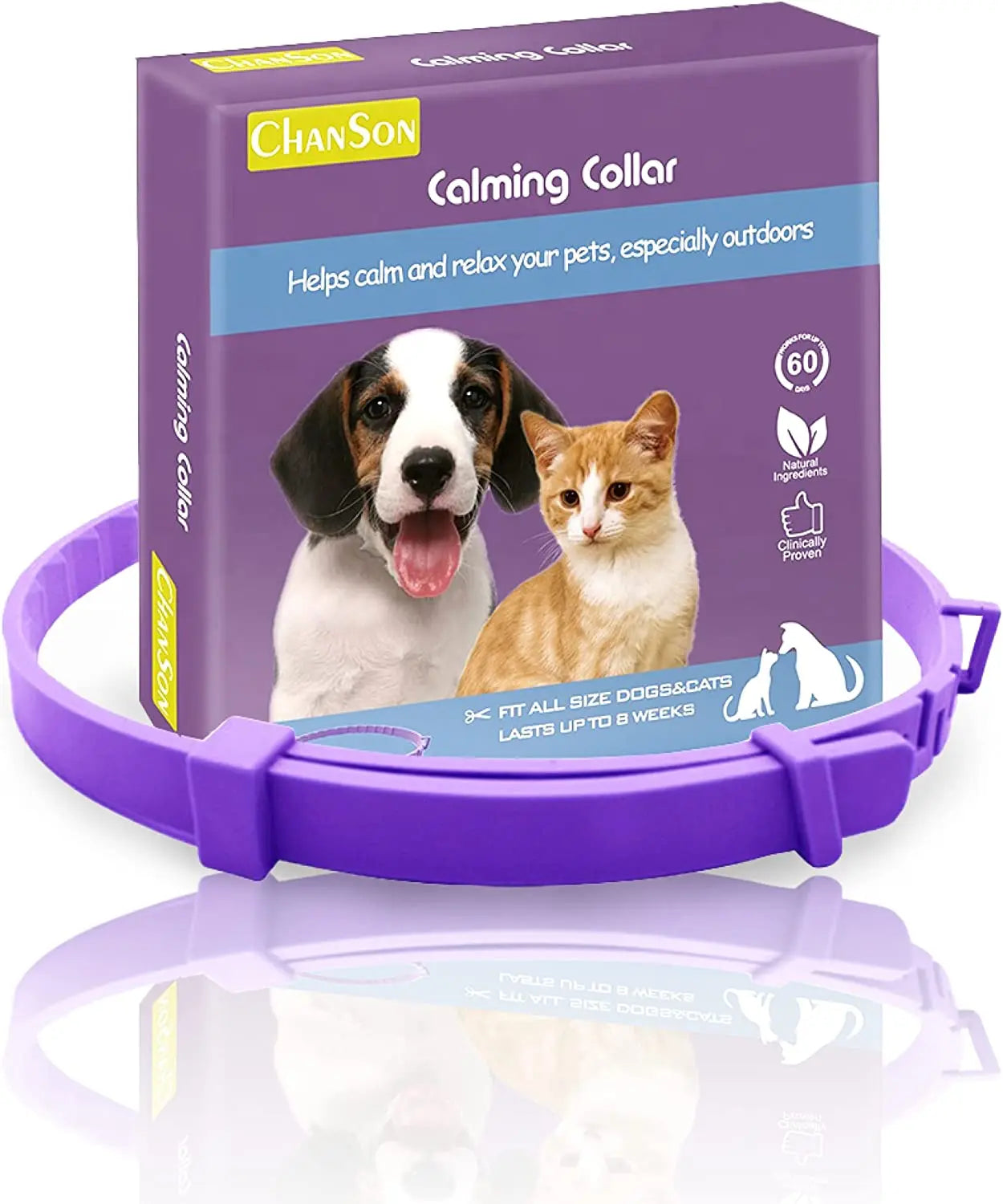 Adjustable Pet Calming Collar for Anxiety Relief - Smarsty