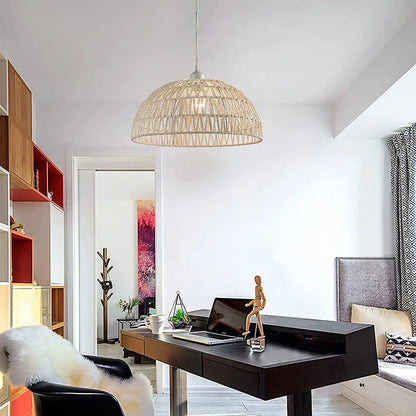 Japanese-Style Hemp Rope Pendant Lights for Cozy Interiors - Smarsty
