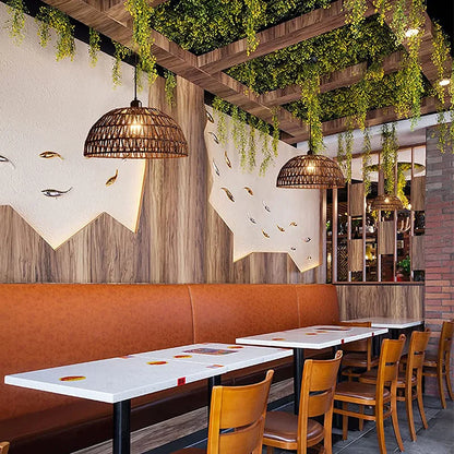 Japanese-Style Hemp Rope Pendant Lights for Cozy Interiors - Smarsty