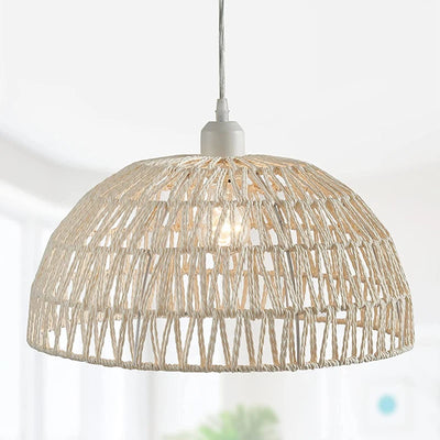 Japanese-Style Hemp Rope Pendant Lights for Cozy Interiors - Smarsty