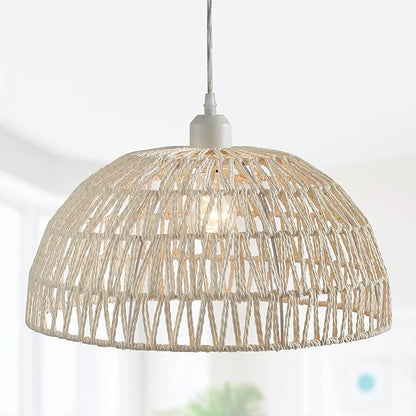 Japanese-Style Hemp Rope Pendant Lights for Cozy Interiors - Smarsty