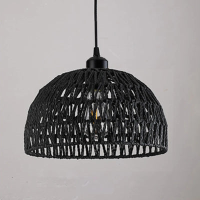 Japanese-Style Hemp Rope Pendant Lights for Cozy Interiors - Smarsty