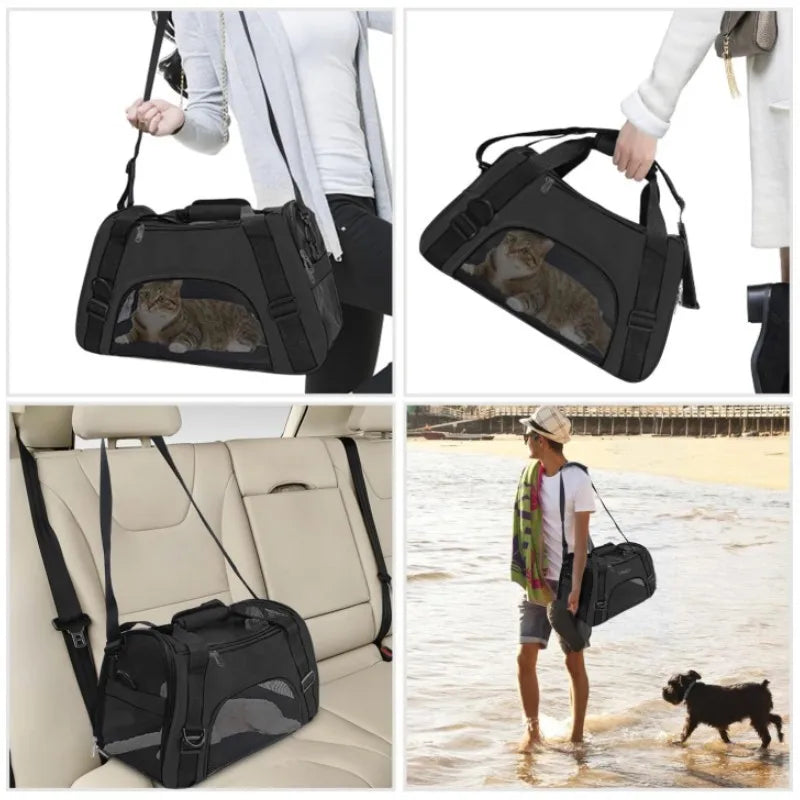 Breathable Portable Dog Carrier Bag for Travel - Smarsty