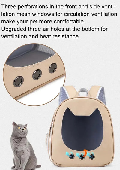 Portable Cat Carrier Backpack for Travel and Outdoor - Smarsty