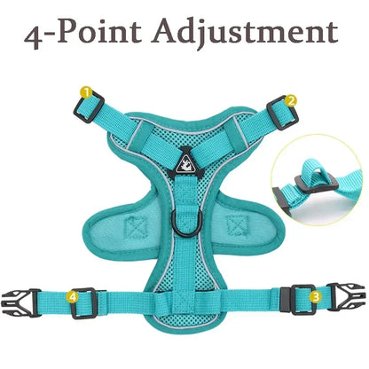 No Pull Adjustable Dog Harness and Leash Set - Smarsty