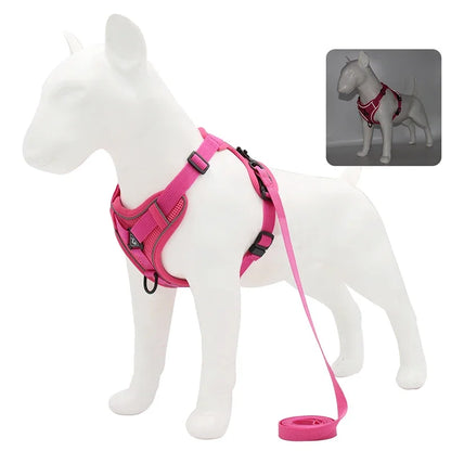 No Pull Adjustable Dog Harness and Leash Set - Smarsty
