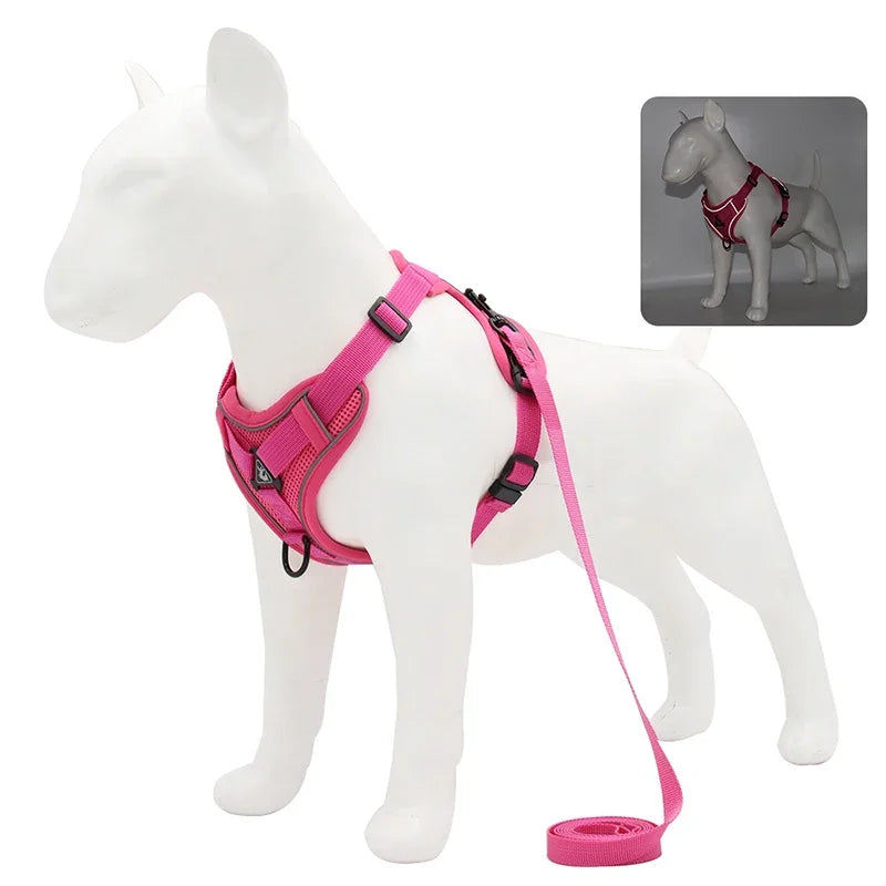 No Pull Adjustable Dog Harness and Leash Set - Smarsty