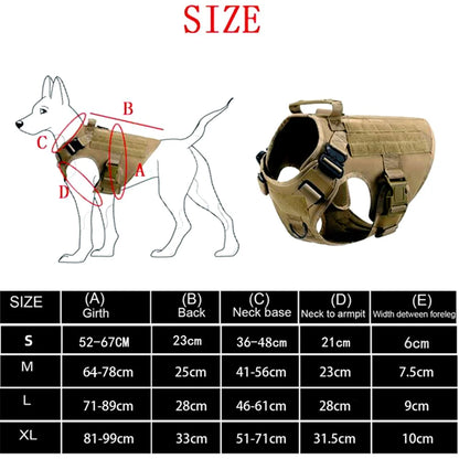 Tactical Dog Harness and Leash Set for All Breeds - Smarsty