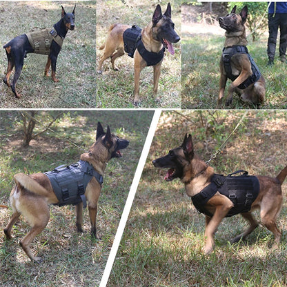 Tactical Dog Harness and Leash Set for All Breeds - Smarsty