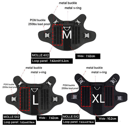 Tactical Dog Harness and Leash Set for All Breeds - Smarsty