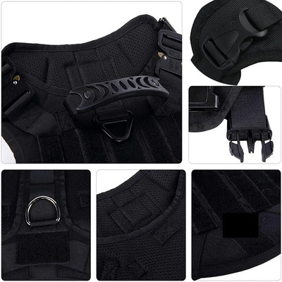 Tactical Dog Harness and Leash Set for All Breeds - Smarsty