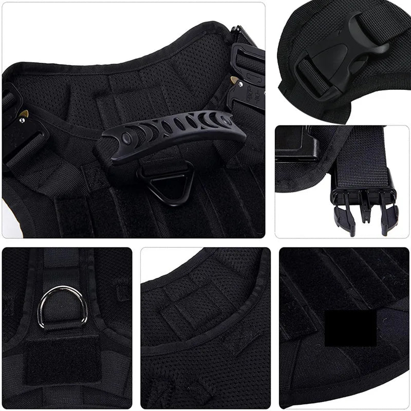 Tactical Dog Harness and Leash Set for All Breeds - Smarsty