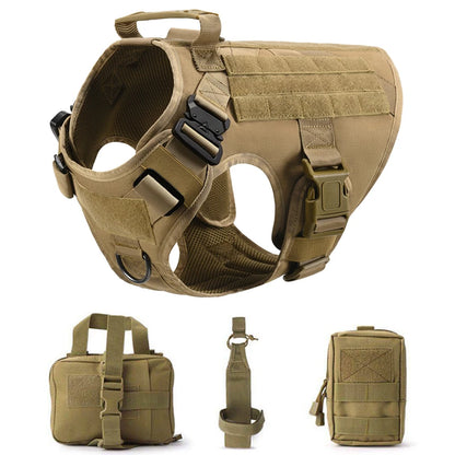 Tactical Dog Harness and Leash Set for All Breeds - Smarsty