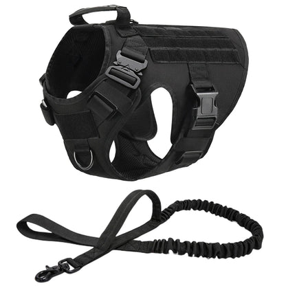 Tactical Dog Harness and Leash Set for All Breeds - Smarsty