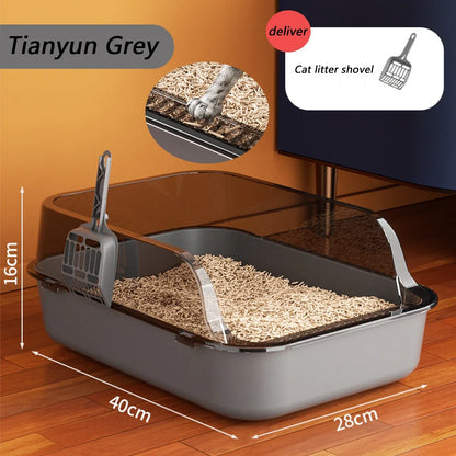 Thickened Splashproof Cat Litter Box with Scoop - Smarsty