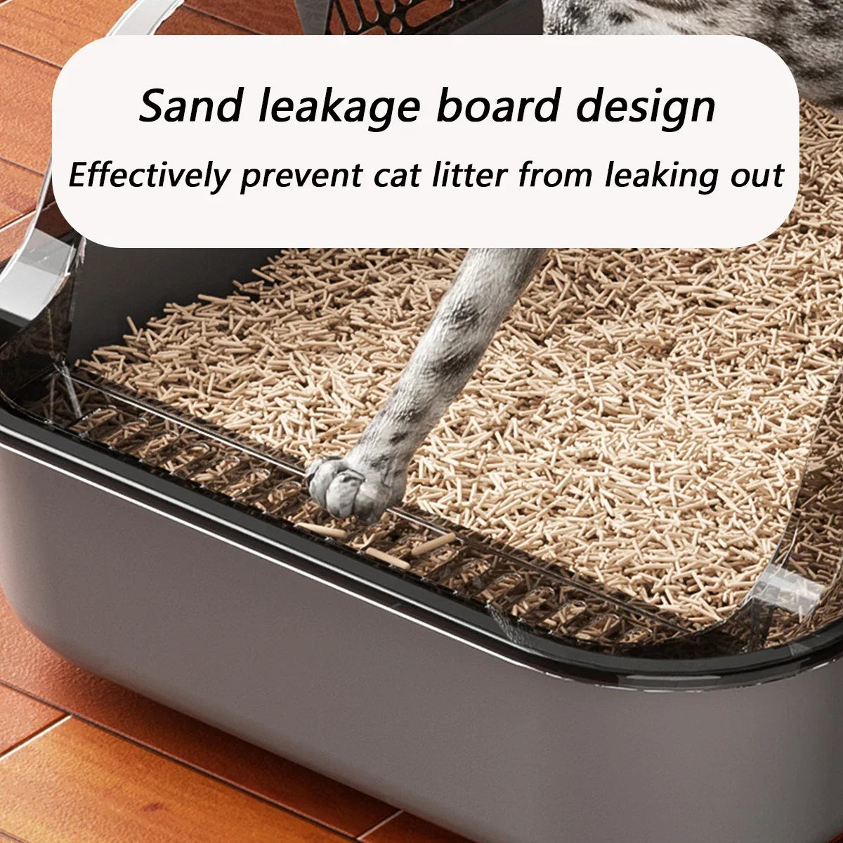Thickened Splashproof Cat Litter Box with Scoop - Smarsty