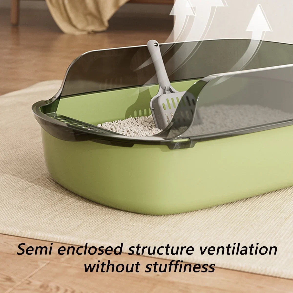 Thickened Splashproof Cat Litter Box with Scoop - Smarsty