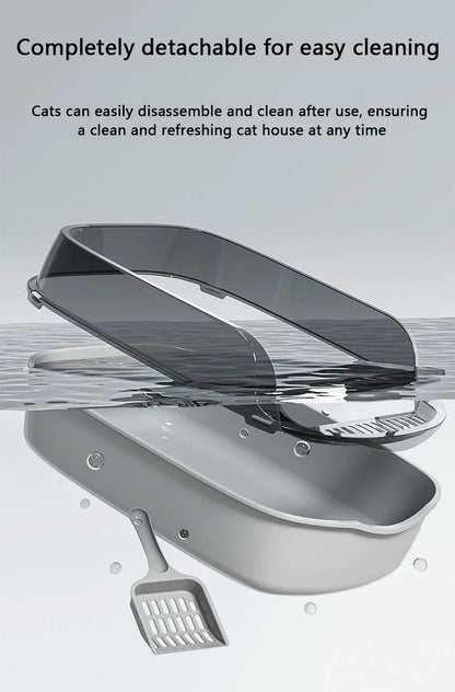 Thickened Splashproof Cat Litter Box with Scoop - Smarsty