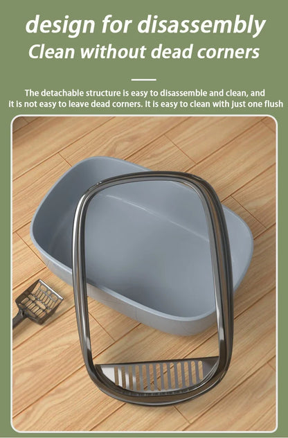 Thickened Splashproof Cat Litter Box with Scoop - Smarsty